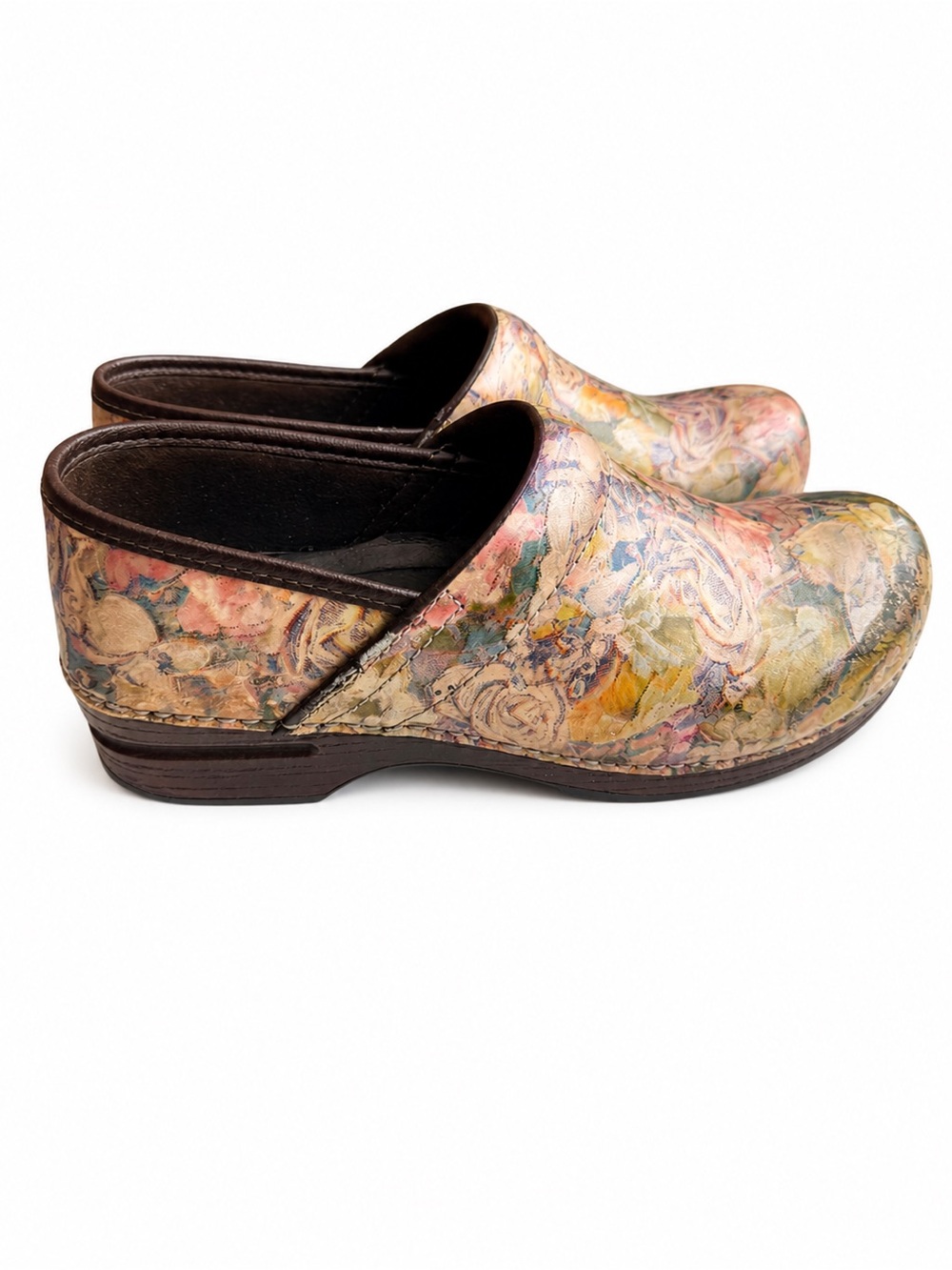 Dansko XP Floral Clogs Women's EU 40 US 9.5-10 Comfort Nursing Shoes